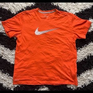 Nike Dri-Fit Orange Shirt Mens Large